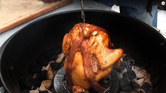 BACON BEER CAN CHICKEN