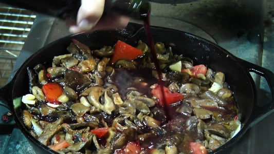 Mushroom Ragù with Venison