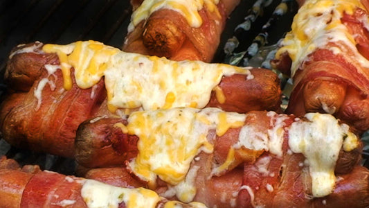 TRIPLE BACON CHEESE DOGS