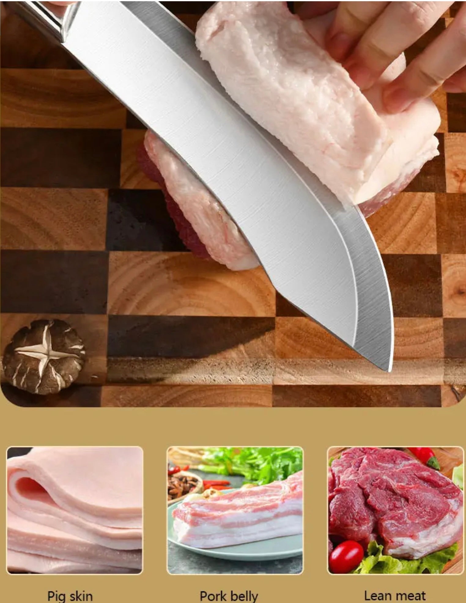 7” Butcher / Meat Slicing Stainless Steel Knife