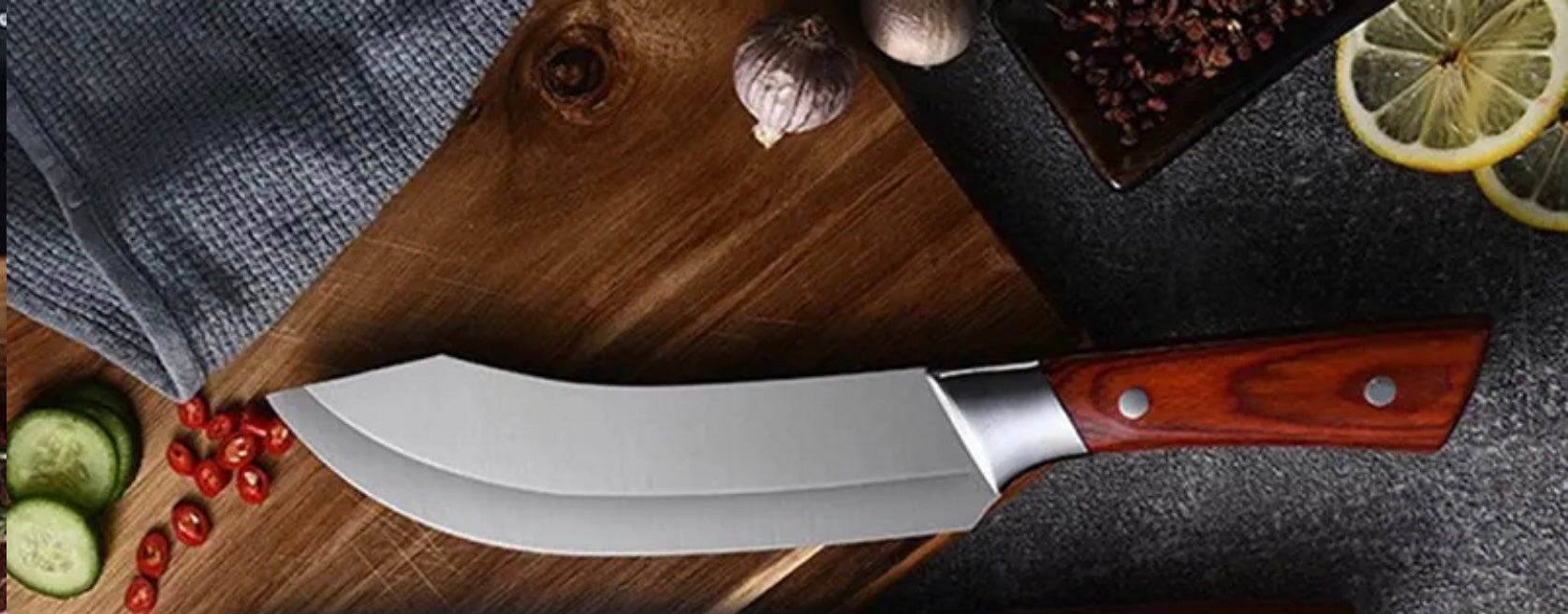 7” Butcher / Meat Slicing Stainless Steel Knife